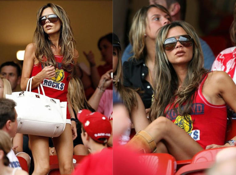 Outfit On Point! Victoria Beckham Tampil Sporty-Chic Di World Cup